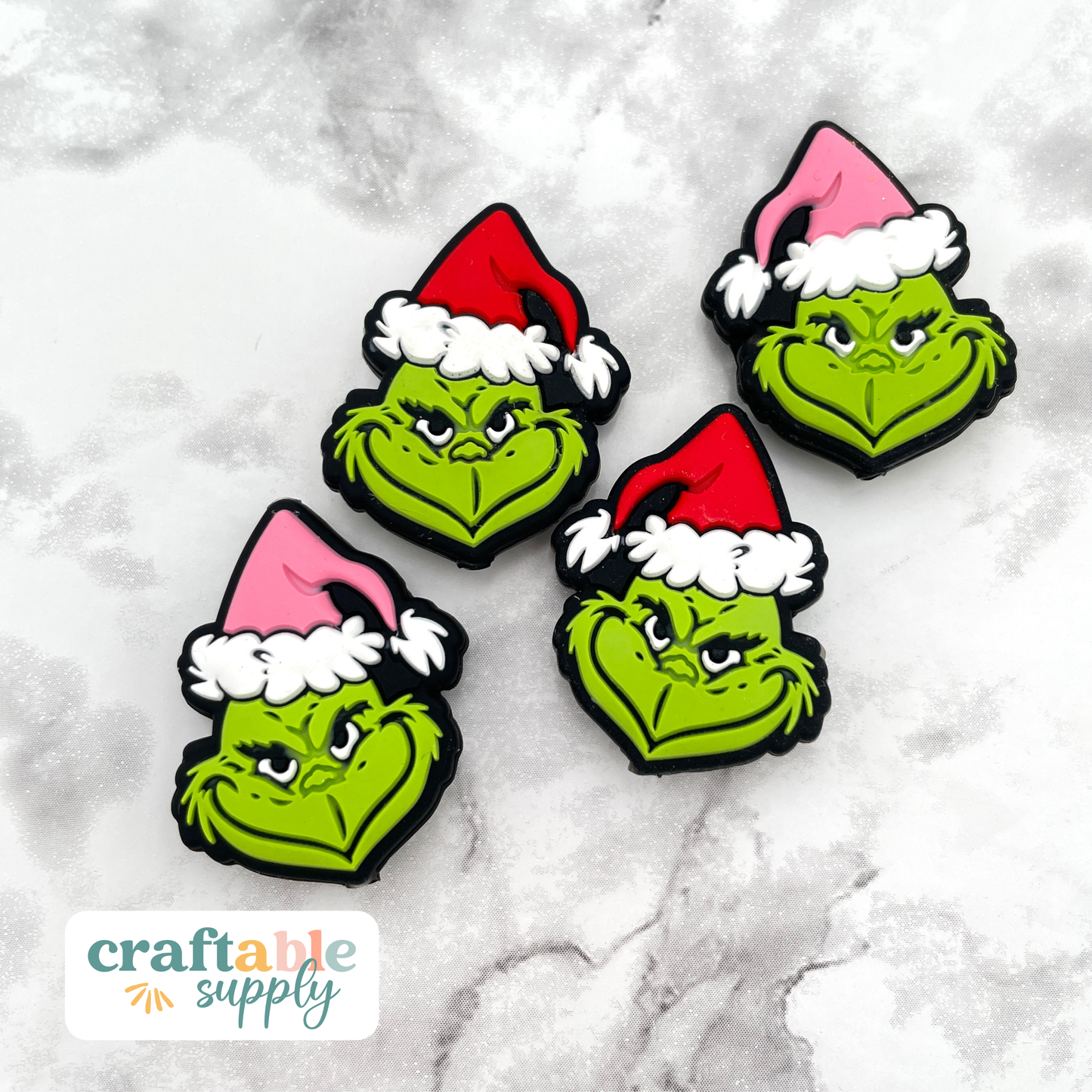 Grinch Silicone Focal Bead