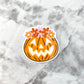 Flower Jack o Lantern Planar Resin Flatback