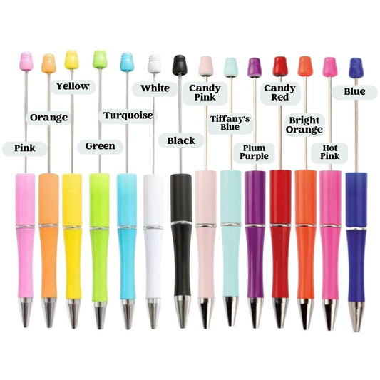 plastic beadable pens to create bubblegum wholesale beaded pens – Bubblegum  Beads AZ